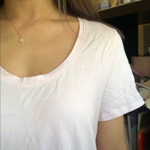 TNA baby pink scoop neck tshirt